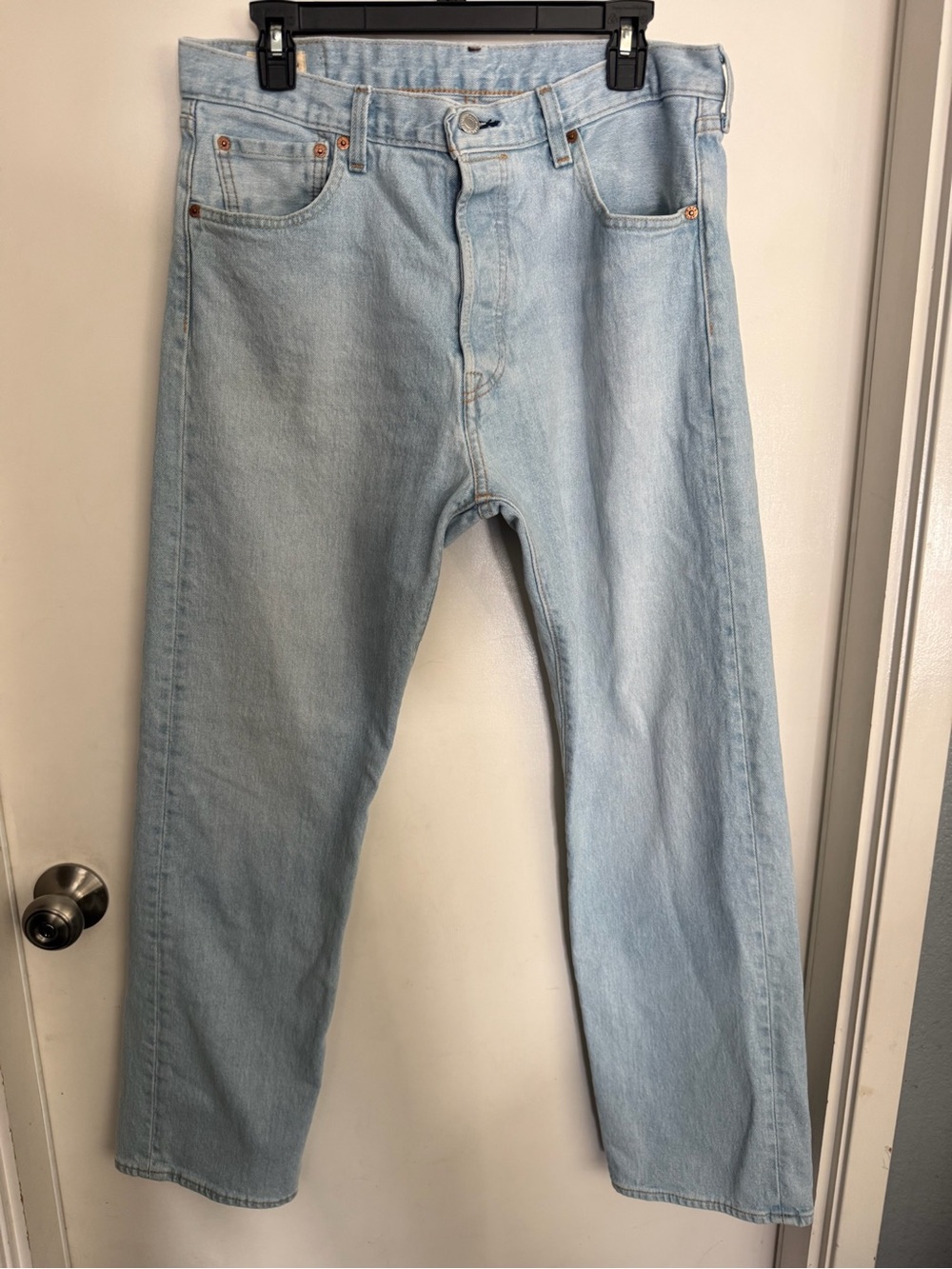 EUC Men’s 501 93 Levi’s Premium Straight Leg Jeans Light Blue Size 34x32